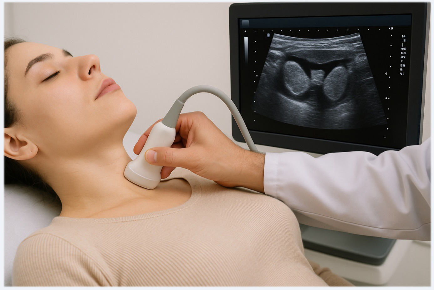 image echographie de la thyroide