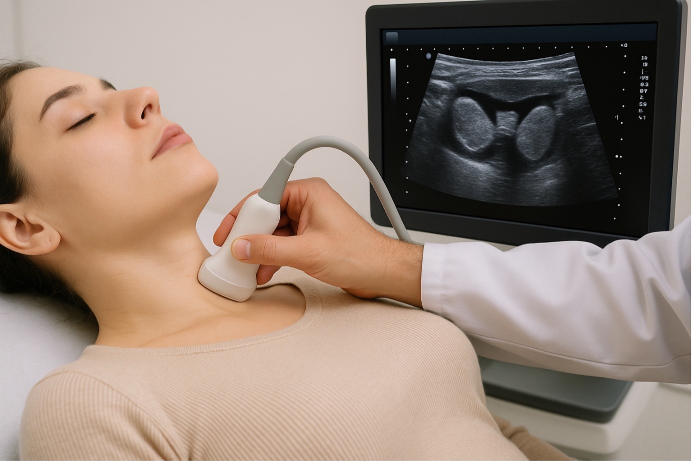 image echographie thyroide